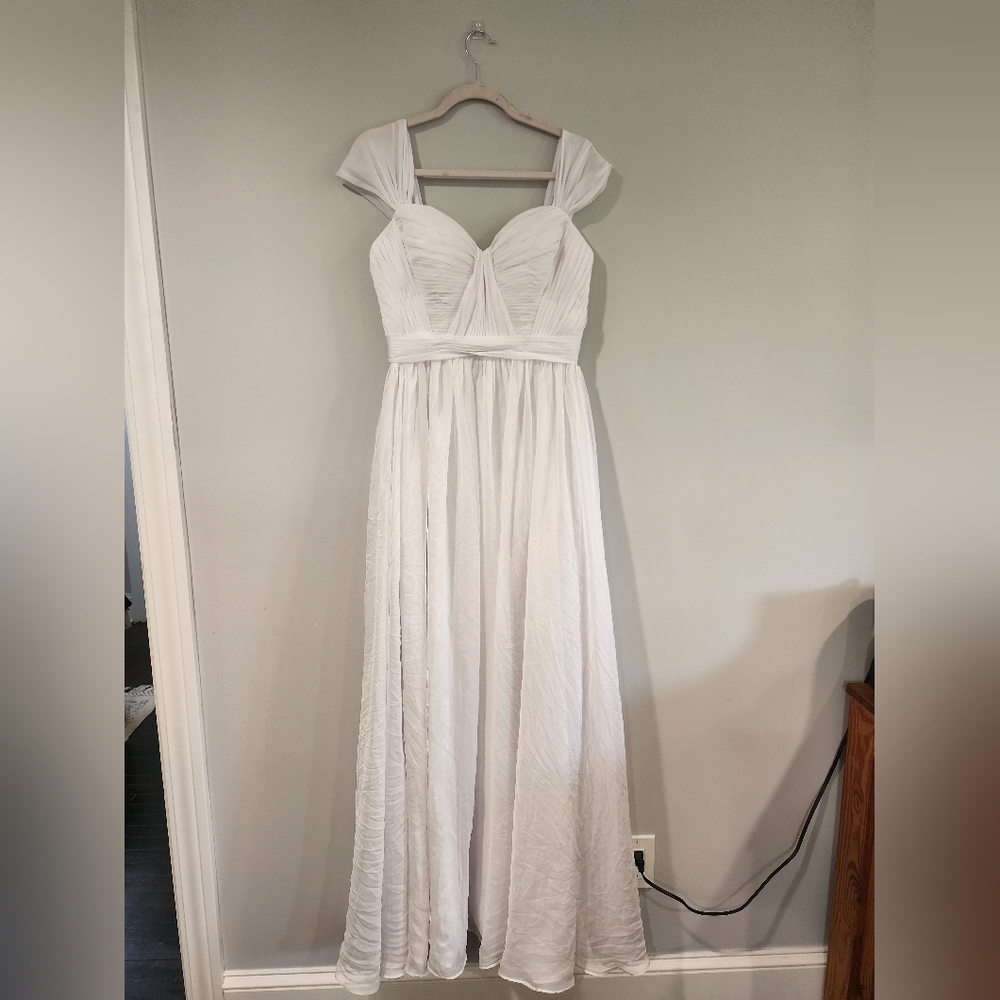 White a-line corset top, perfect for reception/wedding
